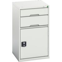 Bott 16925037.16 Verso 2 Drawer + Cupboard 900 x 525mm Light Grey BOT169250376