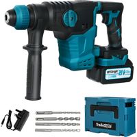 Traderight 21V Cordless Rotary Hammer Drill SDS Plus Concrete Impact Drill Tool