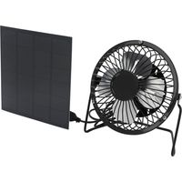 Solar Panel Fan 3W 6V Polycrystalline Silicon USB Ultra Quiet Safe Solar Powered Fan for Home Travel Fishing