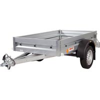 Remolque galvanizado de 160x120cm. Carga útil de 390kg. MMA 500kg. Para jardín y bricolaje.