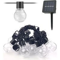 Guirlande lumineuse solaire de jardin avec ampoules LED
