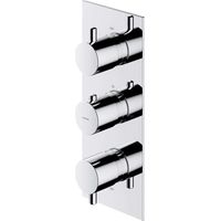 OMNIRES Y - Unterputz-Thermostatarmatur für 3 Verbraucher, Chrom Y1238/KROCR