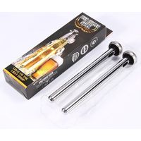 Refroidisseur de bière, bâtonnets rafraîchissants en acier inoxydable pour bouteilles de bière, garde les boissons en bouteille au frais, coffret cadeau de 2 pièces pour hommes et papas-AquaForge