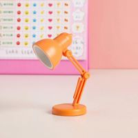 Lampe de bureau magnétique miniature pliable à LED avec pince (LD02 Orange)