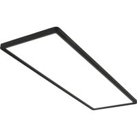 LED Deckenleuchte Ultraflach Panel Lampe 22W 4000K Backlight 58cm Deckenlampe flach für Flur Küche Wohnzimmer Schwarz