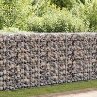 Vidaxl – Panier de gabion acier galvanisé 200x50x100 cm – Résistant aux intempéries – Pour murs de soutènement – Facile à assembler