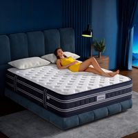 Matelas 140x190 Très épais 30 cm, Matelas Hybride à Ressorts Ensachés, Support parfait, Mi-Ferme, Ergonomique 7 Zones, Améliore le Sommeil, Épouse les Courbes du Corps, Respirante, Hypoallergénique