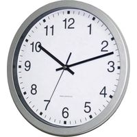 Eurotime 56831-07 Reloj de pared radiocontrolado plateado 30 cm