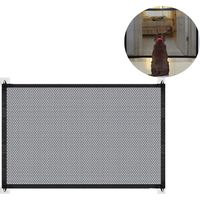 Barrière pliable pour chien et barrière d'escalier, noir