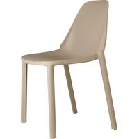 Chaise design, Chaise PIU interieur et exterieur Taupe en Plastique, Scab design