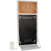Calendario pizarra con repisa y tiza cm30x65x3,5-20