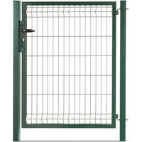 Easycloture – Portillon grillagé en acier galvanisé 1m x H 1m80 – Maille 200 x 50 – Passage utile 0m98 – Occultation personnalisable