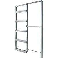 Châssis de porte coulissante simple vantail 930 x 2040 mm – Structure renforcée en acier zingué – Compatible avec portes en bois et verre – Eclisse