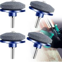 4 Pice Tondeuse gazon Affteur de lame Pour le pouvoir Perceuse main Percer Outil de jardin - Bleu