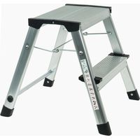 Werka Pro – Marchepied pliable aluminium 2 marches – Hauteur 40,4 cm – Charge maximale 150 kg – Normes EN14183 – Largeur 43,5 cm