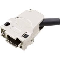 encitech D45ZF09-RG-K 7960-0206-11 Alloggiamento D SUB Numero Poli (num): 9 Metallo pieno 45 ° Argento 1 pz.