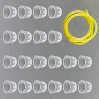 Kit de remplacement d'ampoule d'amorçage pour débroussailleuse GX22/GX25/GX31/GX35, lot de 20 + ligne de carburant de 0,6 m, diamètre 19 mm