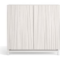 Herdasa, Zapatero en Melamina, modelo Copenhague, 90x90x27cm, blanco antic - frentes efecto vallado blanco