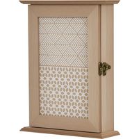Armario para Llaves con 6 ganchos Estilo vintage Mueble de pared para Llaves 20x6,5x26,5cm