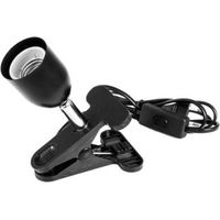 Eurolite 9460120N Adattatore portalampada E27 230 V 60 W con fissaggio a morsetto, con spina europea, con interruttore