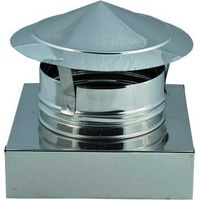 Cappello cinese inox base quadra : Diametro - 270X270