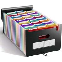 Trieur A4 25 Pochettes/Range Document/Rangement Papier- Trieur Rangement documents Classeur Organiseur Documents Trieur Extensible Accordéon Document