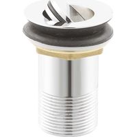 Nuie Chrome Unslotted Flip Top Basin Waste - ER02