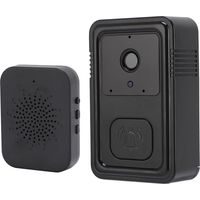 Sonnette vidéo sans fil, Wi-Fi 2,4 GHz, audio bidirectionnel, stockage cloud, sans abonnement, vue intégrale, changeur de voix-AquaForge