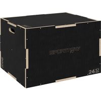 Box Jump pliométrie 3 en 1 boîte à saut musculation fitness pour box training en bois, 41/51/61 cm