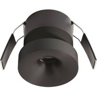 Spot encastré led gea led gfa1711 ip44, aluminium noir, pour plaques de plâtre
