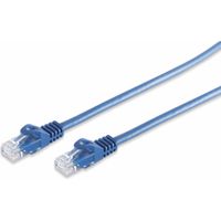 Câble patch RJ45 CAT 7 S-IMPULS, câble brut U/UTP, bleu, 10 m