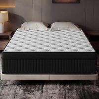 Matelas 160x200 cm, Épaisseur 30 cm, Hybride Matelas à Ressorts ensachés, Mousse a Memoire de Forme Haute Densite, Matelas 2 Places, Fermeté Moyenne