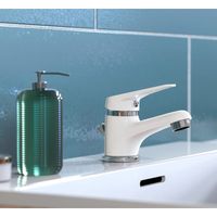 EISL Grifo monomando para lavabo SPEED blanco