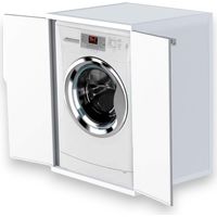 Armario de resina con 2 puertas cubriendo lavadora 68,5x64,5x88h cm