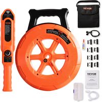 VEVOR Detector de bloqueo de tuberías Localizadores de tuberías 30m Impermeable IP67 Sensibilidad ajustable Escáner de pared de alcantarillado Herramienta de plomería para tubos de metal plástico PVC