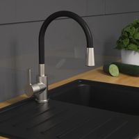 Furniture Limited - Grifo mezclador de fregadero FLEXO negro