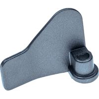 vhbw Crochet pétrisseur compatible avec Kenwood BM260, BM366 machine à pain - Pale, 6,2 x 4 cm, aluminium, gris