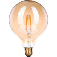 Ampoule LED globe à filament déco - Xxcell - E27 - 9 W - 950 lm - 2500 K - D. 125 mm - Ambrée