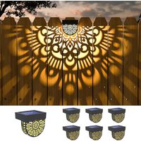 Lifeel solarlaterne für außen 6 Stück Solare Wegebeleuchtung Solarlampen für Außen Solarleuchten Garten Dekorative Solarlampe LED Gartenleuchte wasserdichte für Außen Terrasse (mandala2)