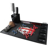 Tapis de coiffure, tapis de coiffure, tapis antidérapant en silicone adapté à tous les types d'appareils de coiffure chauffants
