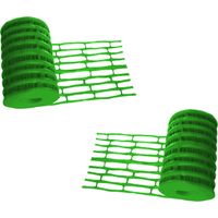 Lot de 2 grillages avertisseur vert Telecom+vidéo 25 m x 30 cm