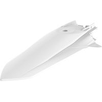 Guardabarros trasero Polisport para KTM EXC F125 200 250 300 450 500 XC XCF 125 150, color blanco.