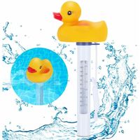 Thermomètre de piscine flottante Thermomètre de piscine Dessus Résistant Piscine Pour Spas--canard jaune