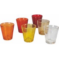 Villa d'Este Home Tivoli 5909889 Cancun Sunset Set 6 Bicchieri Acqua in Vetro Soffiato a Bocca 330 ml colore Rosso