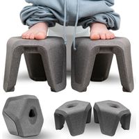 STUUL Design-Toilettenhocker für Erwachsene, WC Hocker in Basalt, KL-1NTN-K07R