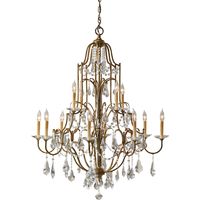 Elstead Valentina - Lampadario a 12 luci multilivello, bronzo ossidato