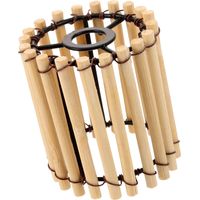 Abat-jour Pour Lustre En Bambou Naturel, Abat-jour Léger Structure Tressée, Pour Décoration Intérieure Et Éclairage D’ambiance