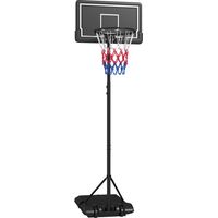 Panier de basketball sur pied hauteur réglable H.182-213/220-250 cm lestage roulettes noir