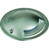 Encastré de sol extérieur ZEPH 2 SLIM 24V déflecteur double inox percée bleu 3x2W - EUROPOLE - 56204DDIN