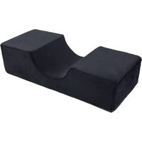 fsttm88 Memory Foam Pillow, Wimpernverlängerung Ergonomisches Spezialkissen, Schlafnackenstütze Kopfstütze(schwarz)